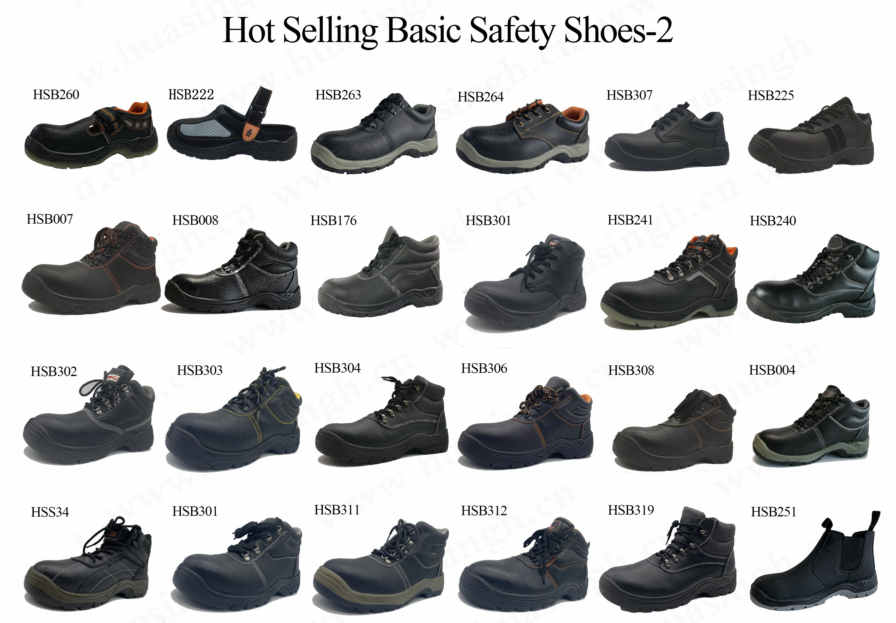 pu injection outsole safety shoes hsb007-13