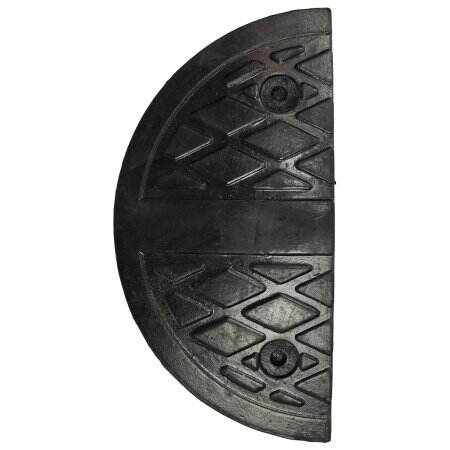 Heavy-Duty Industrial Rubber Speed Bump with Modular End Caps for Traffic Safety-50SB03&04&05&23