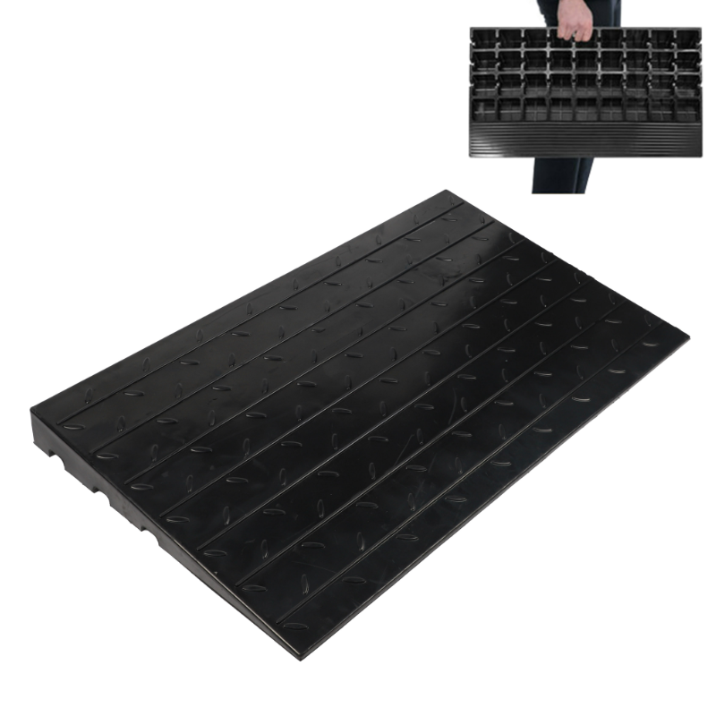 Cushion the Threshold Along the Slope of the Road with Use Speed Bumps Rubber Base Material Step Pads