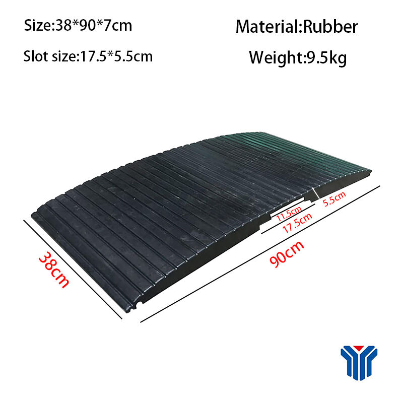 Heavy-Duty Rubber Threshold Ramp – Factory Direct, Non-Slip Wheelchair Doorway Ramp for Home, Steps & Mobility Access