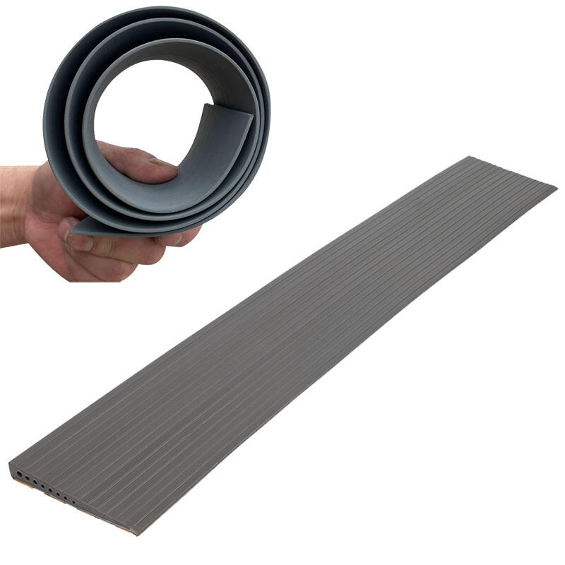 منحدر مطاطي مرن مقاوم للانزلاق لعتبة الباب وشريط انتقال أرضي للسلامة الداخلية – النموذج TPR16