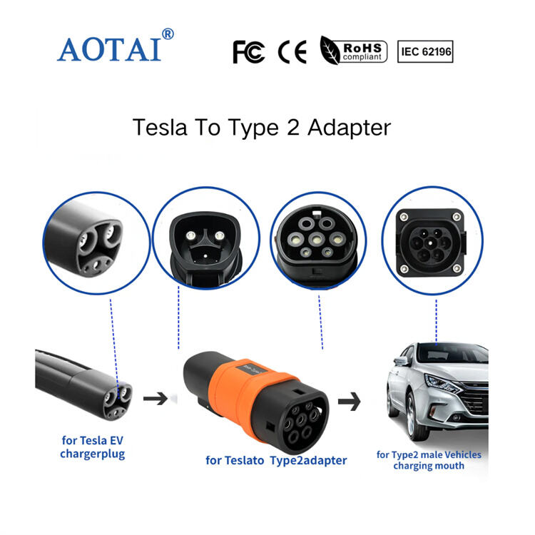 محول Tesla إلى Type2 AOT-4527