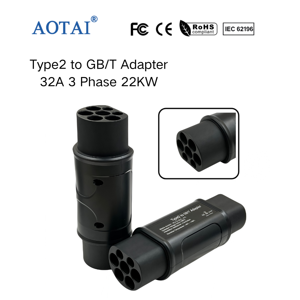 AOTAI Type 2-naar-GBT-adapter (IEC 62196 naar GB/T)