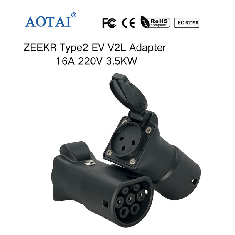 AOTAI V2L Discharge Charging Adapter Type2 to Israel Socket for ZEEKR X ...