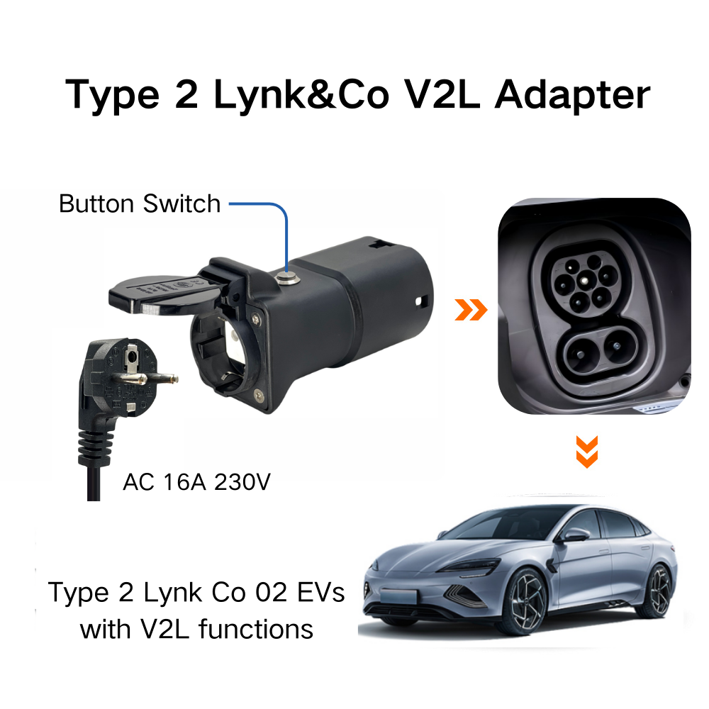 AOTAI fordon-till-lastadapter för Lynk Co 02 V2L-adapter EV