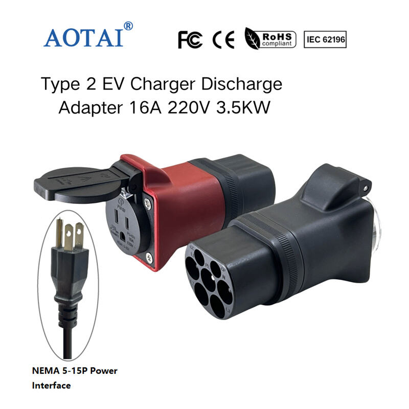 AOT-4196 Type 2 EV Charger Discharge Adapter