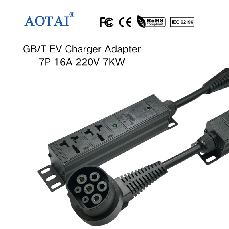 4075 7pólový 16 A GBT EV V2L adaptér