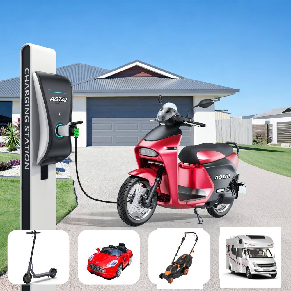 AOTAI Type2 to Schuko 16A Electrical Car Type 2 Charging Side Plug to Schuko Euro socket 220V outlet charging cable