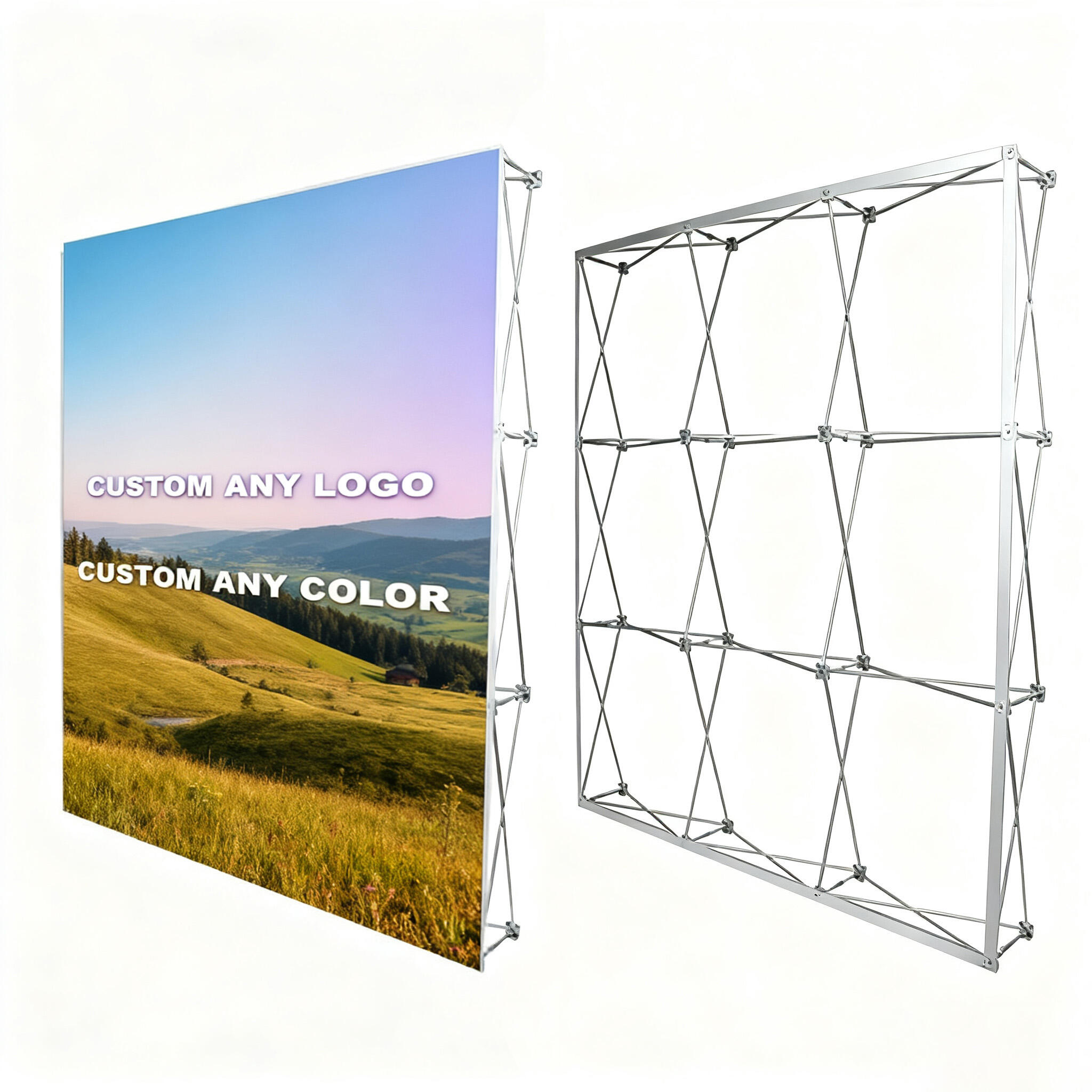 High Quality Aluminum Pop up Exhibition Retractable Backdrop Pop up Banner