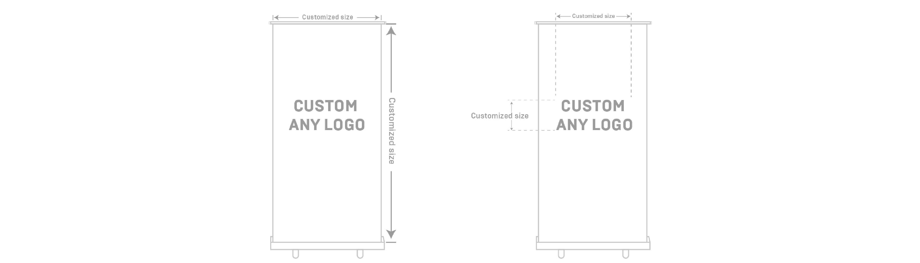 Premium Advertising Display 80x200cm Aluminum Alloy Roll up Banner Stand or Corporate Branding Promotion details