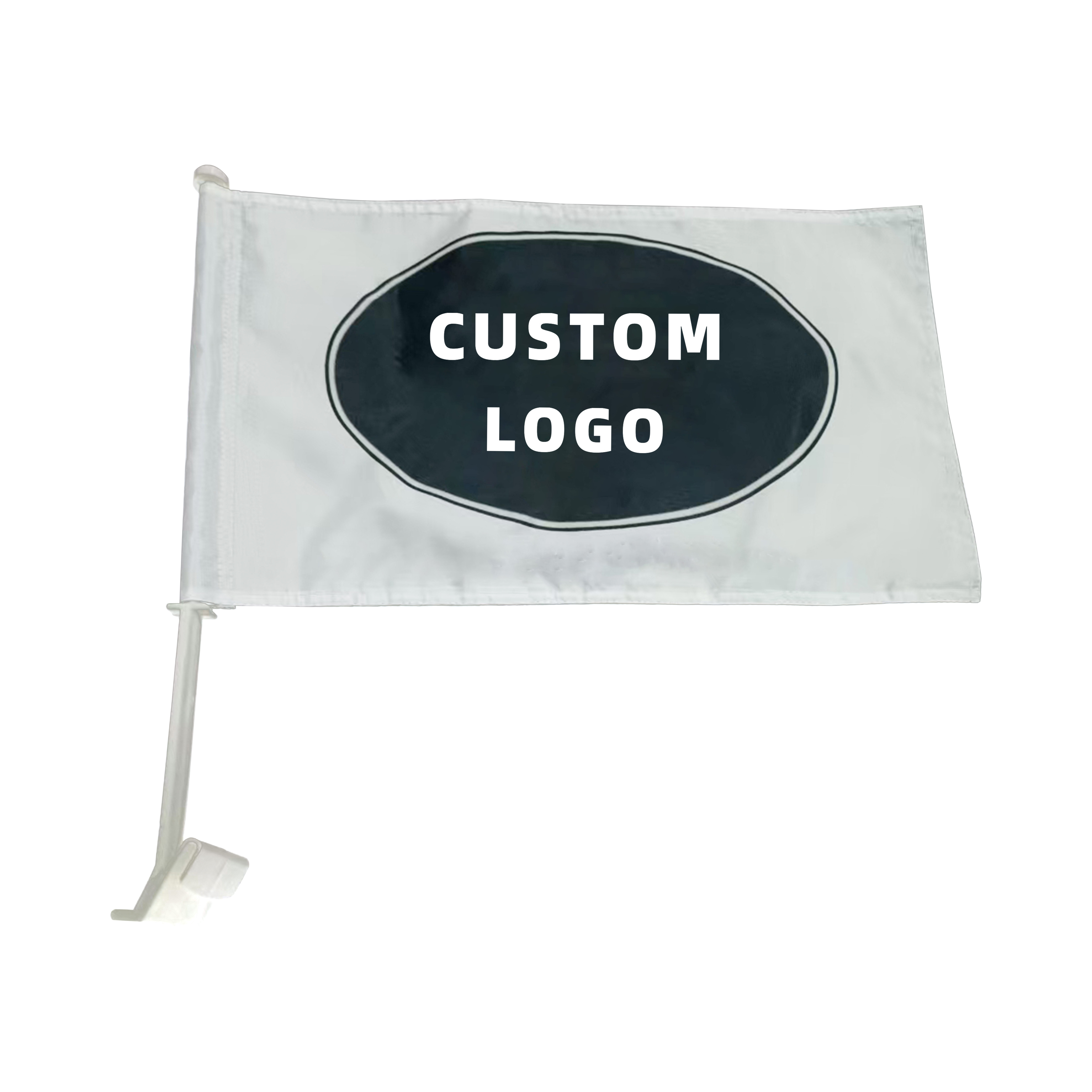Wholesale Price Double Sided Sublimation Printed 12x18in Custom Car Window Flag Mini Flags for Sport Rear View Mirror