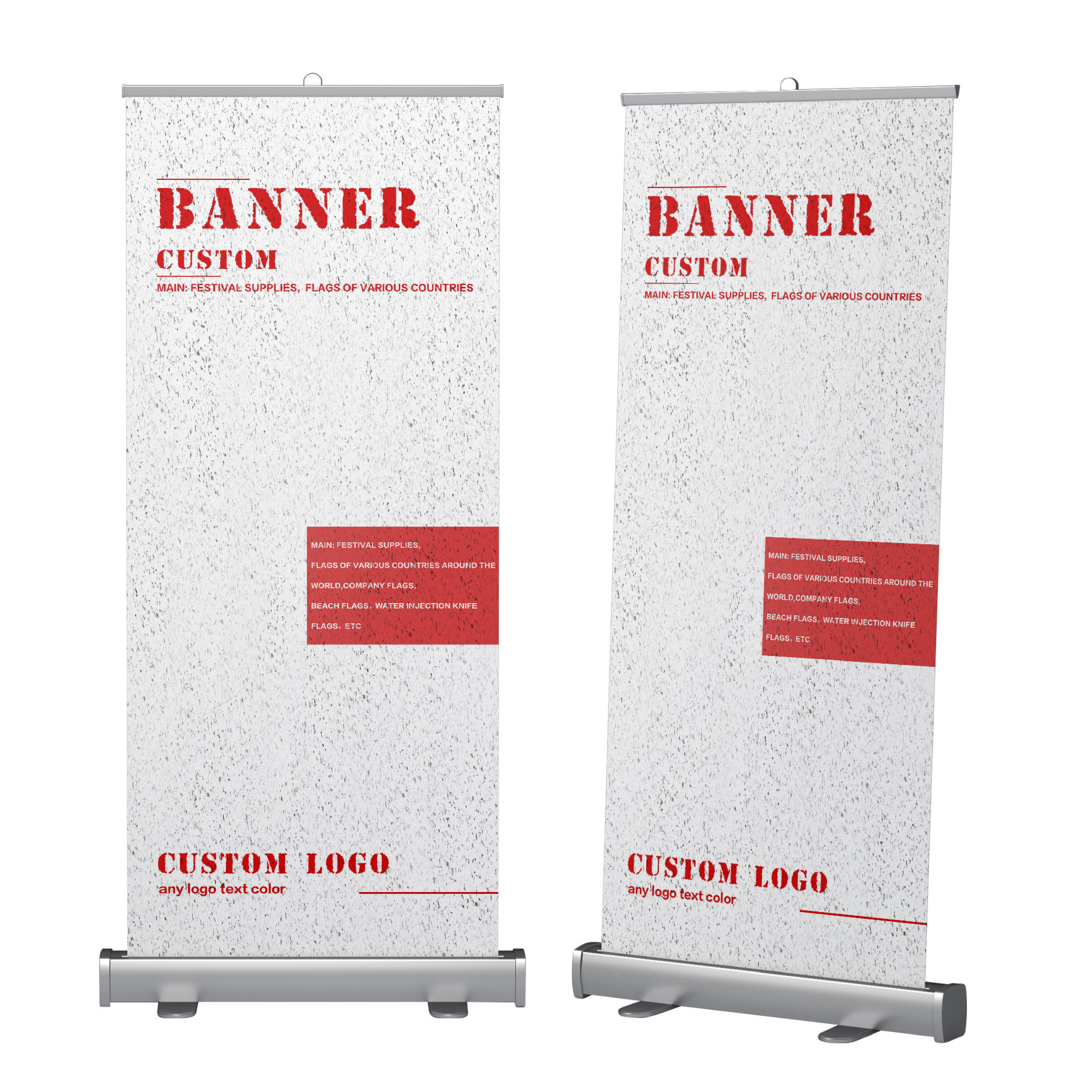 Professional Roll up Advertising Personalized Banner Banner Printing Custom Roll Down Aluminum Retractable Rollup Banner Stand