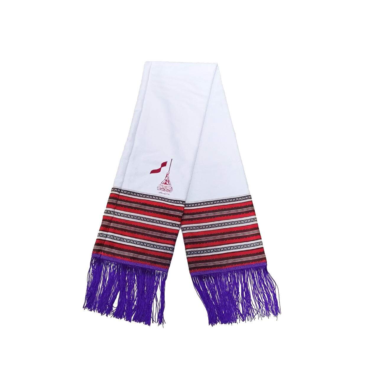Wholesale Promotion Scarf Flag Custom Design Logo Country Soccer Sports Team Football Fans National Flag Scarf Tassel Scarves