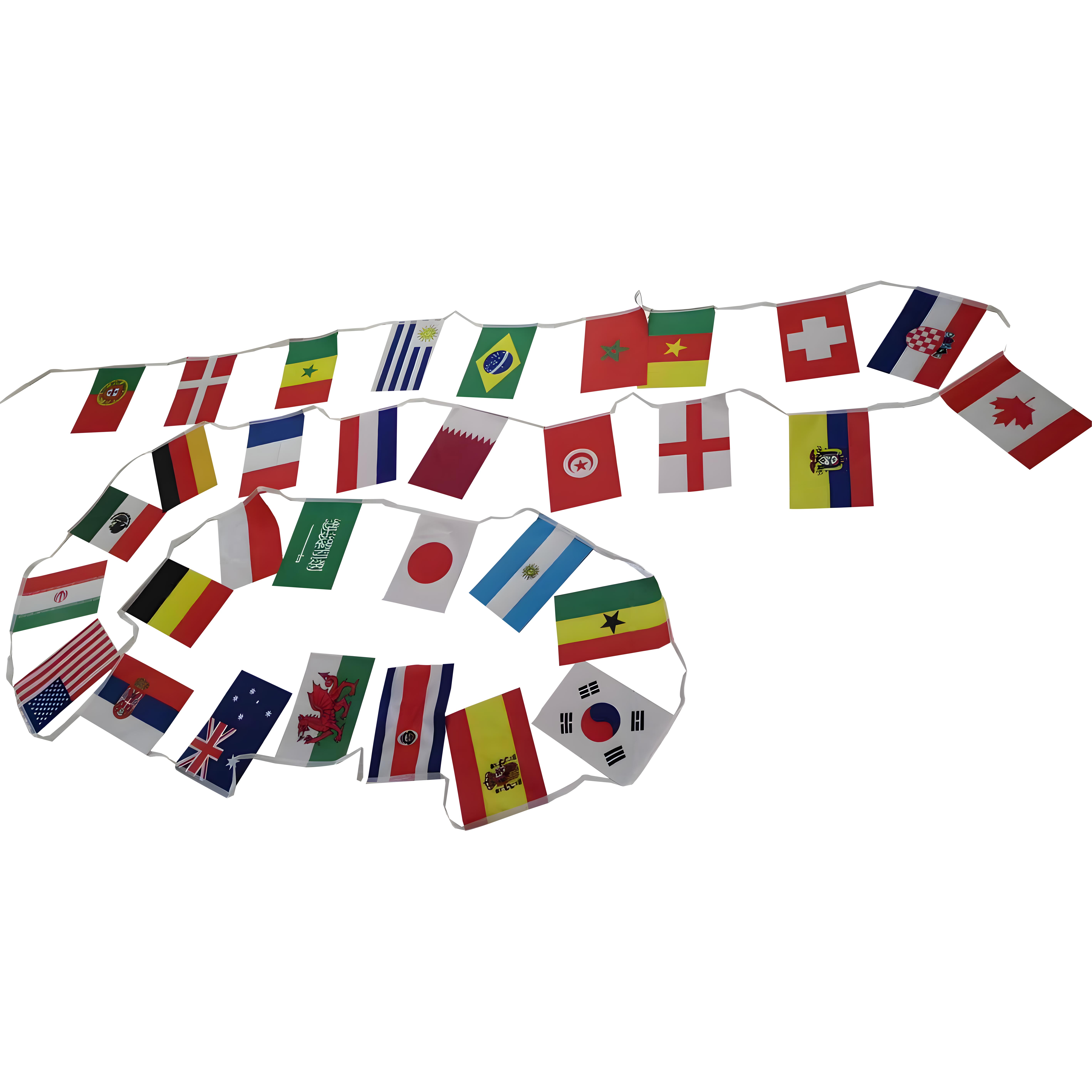Factory Price Wholesale Colourful Festival Triangle Bunting Banner String Flag