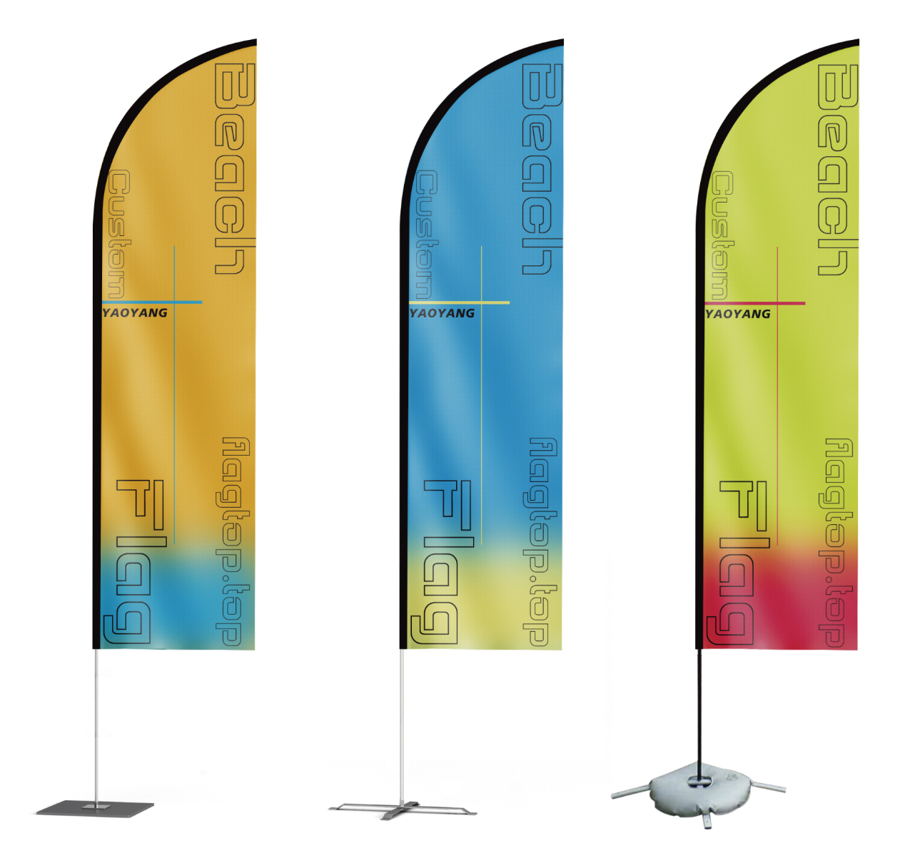 Why Tear Drop Flags Fit Trade Shows?