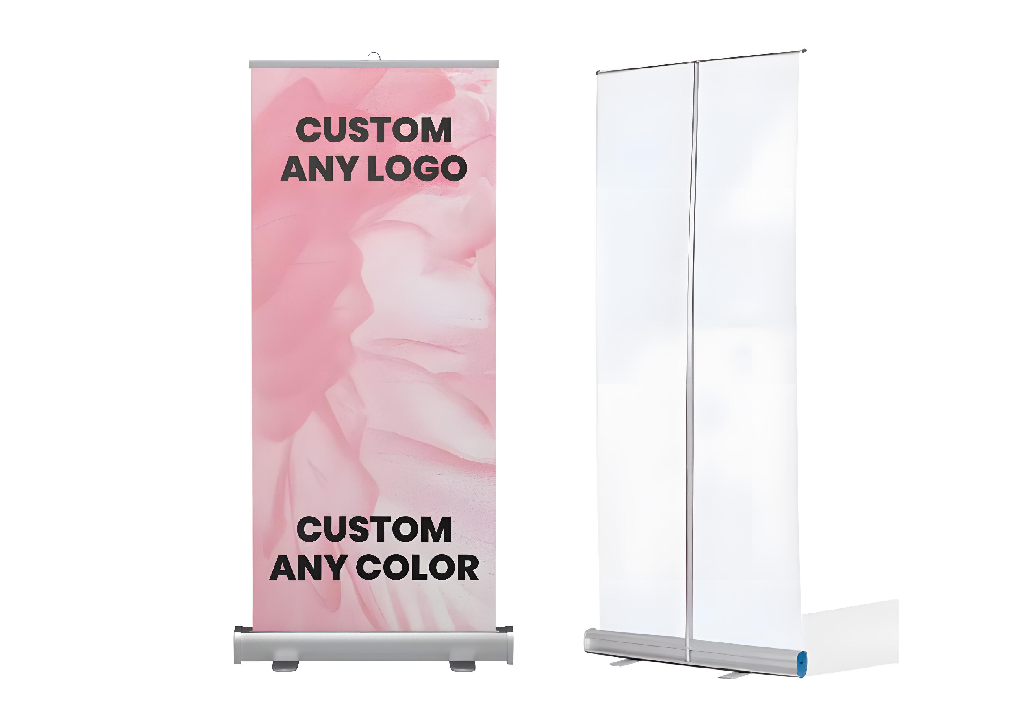 Premium Advertising Display 80x200cm Aluminum Alloy Roll up Banner Stand or Corporate Branding Promotion manufacture