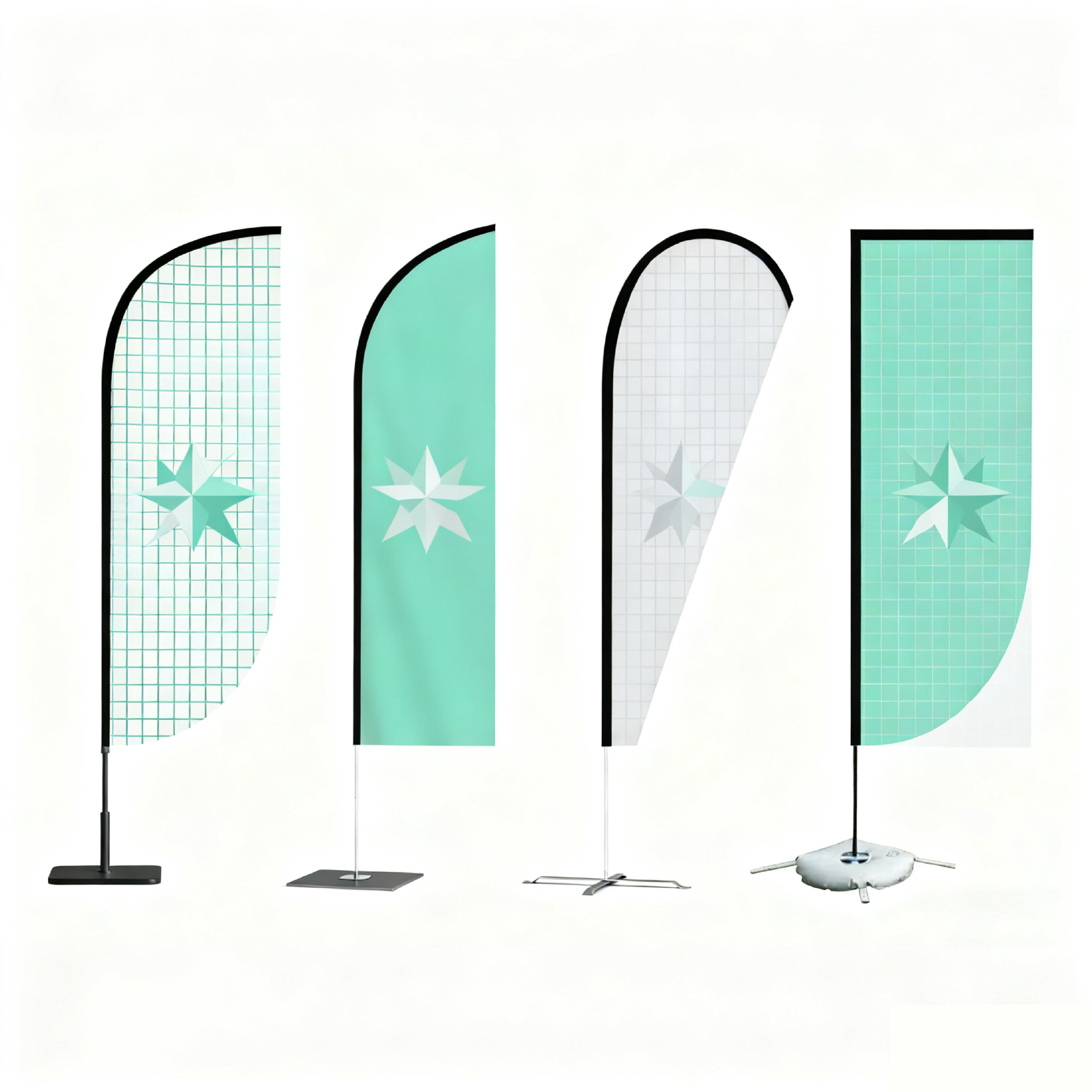 عزز ظهور علامتك التجارية مع أعلام قطرة الدموع المخصصة