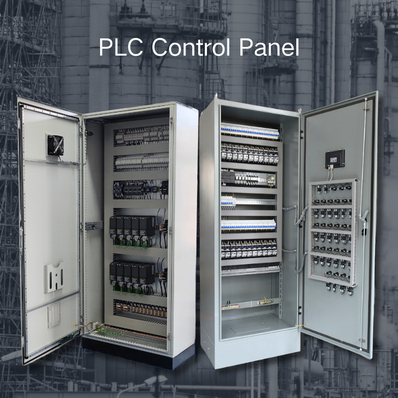 How do PLC control panels improve automation in industrial control systems?