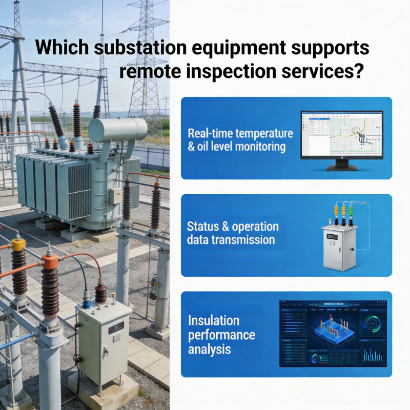 Which substation equipment supports remote inspection services?
