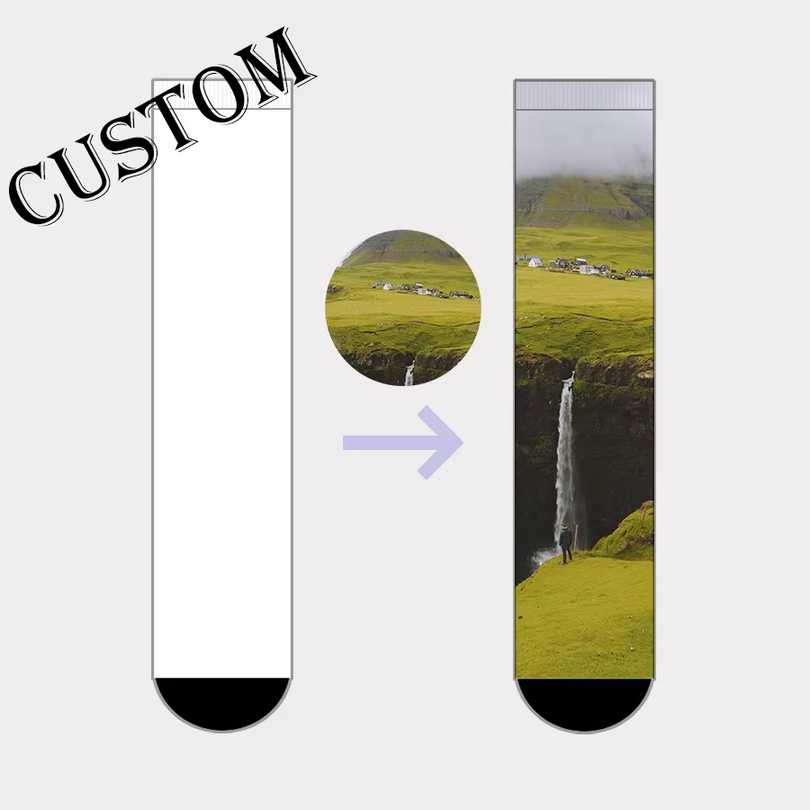 2025 New Customize 3D Digital Print Seamless Polyester Custom  	