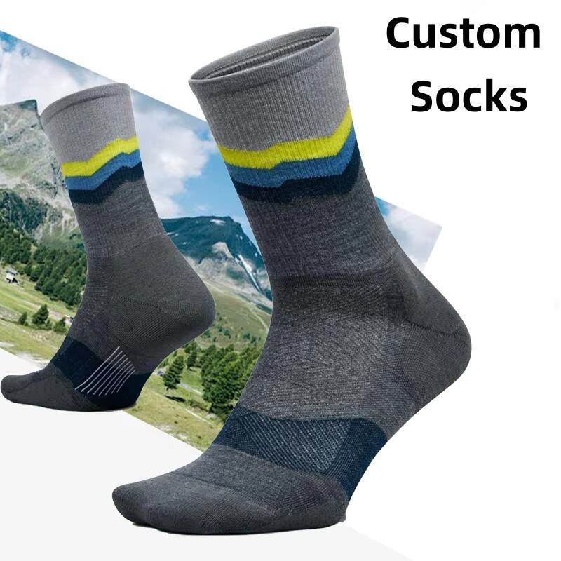 Wholesale Custom Design Crew Thermal Warm Moisture Wicking Hiking Merino Wool Socks
