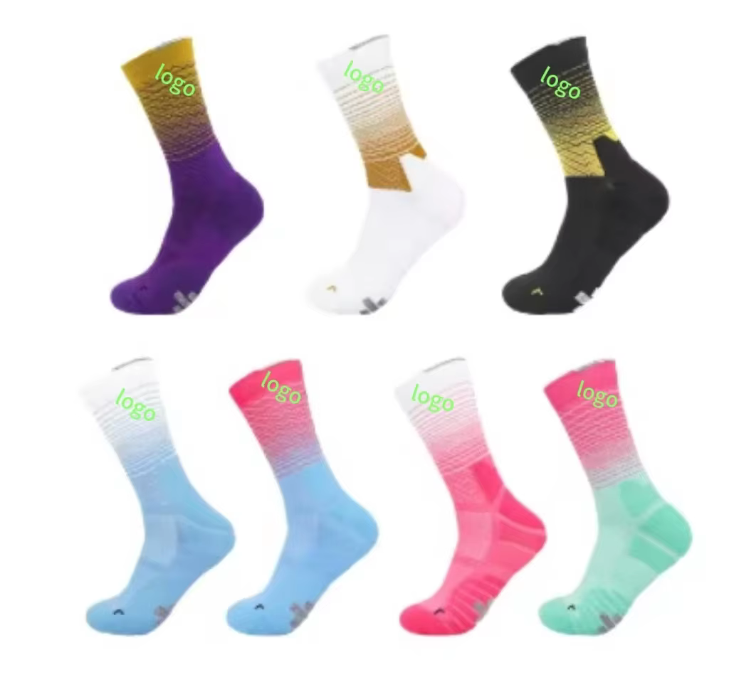 Wholesale Crew Sport Socks Tube Women Men Basketball Socks High Elasticity Lightweight High Quality