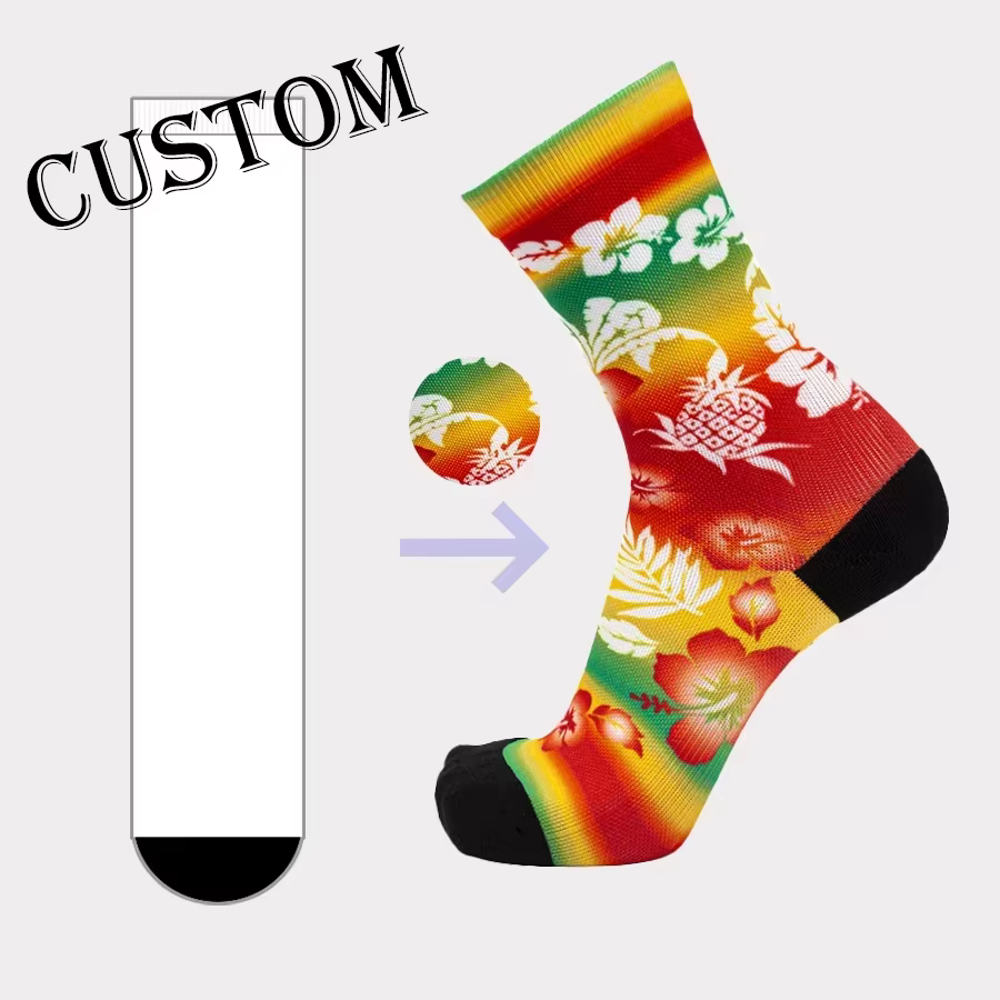Printed Customized Socks Premium Athletic Crew Custom Socks 3D Printed Socks