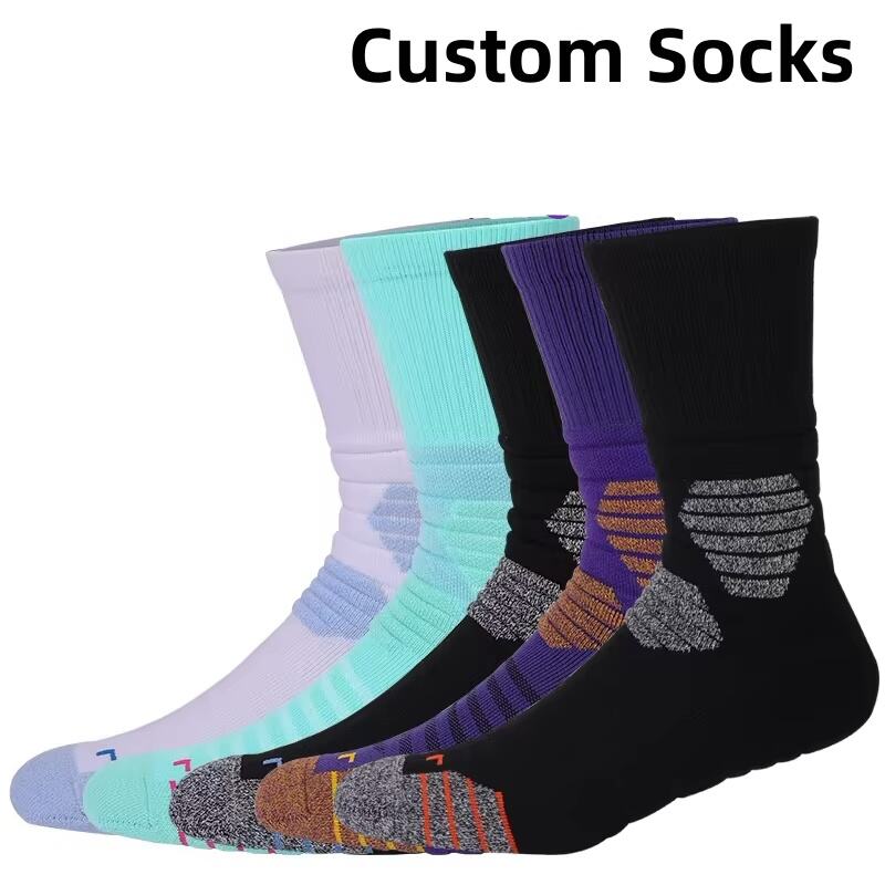 Thick Walled Towel Bottom Basketball Socks for Men Professional Elite Basketball Socks for Sports