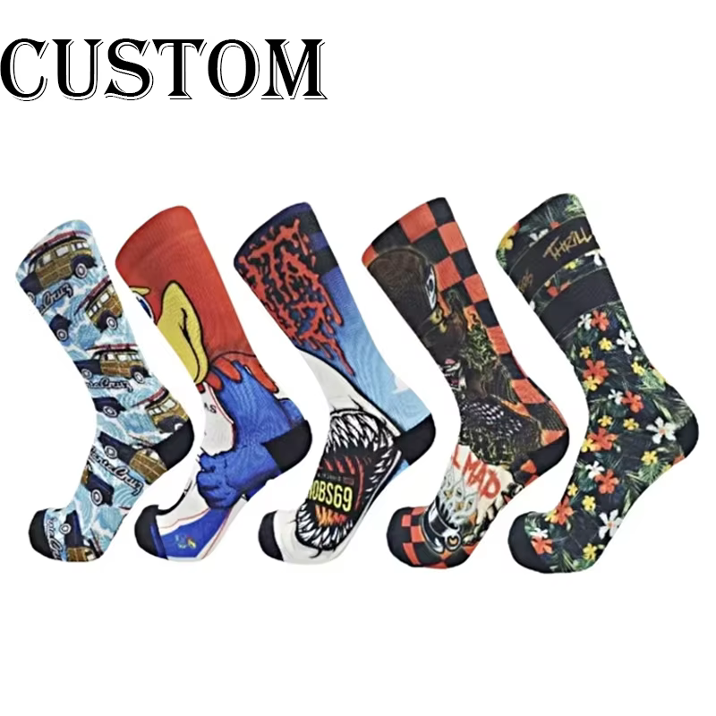 Basketball Stockings Personality 3D Printed Sports Socks Customized Crew Socks