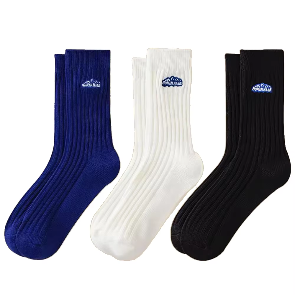 OEM Top Quality Cotton Crew Grip Embroidery Socks Custom With logo Running Sports Custom Socks