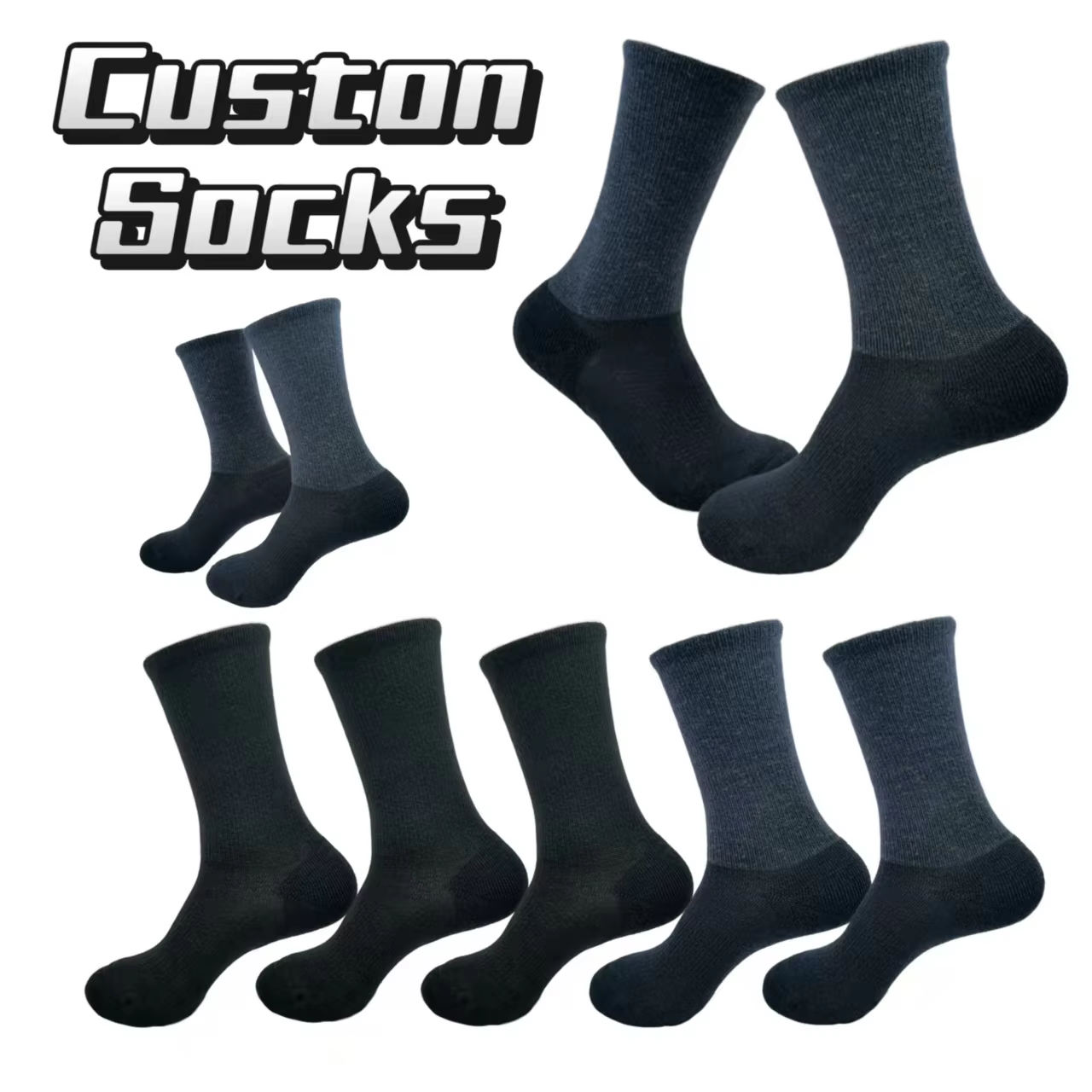 Hot Sale Wholesale Custom Hiking Ski Socks Anti-Bacterial Thermal Breathable Marino Wool Socks