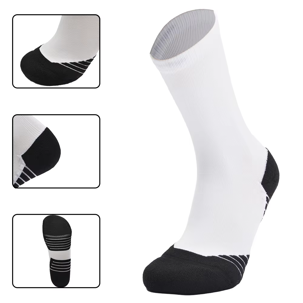 White Embryo Socks for Printing Sublimation Wholesale Manufacturer Light Color Embryo Sports Casual Socks