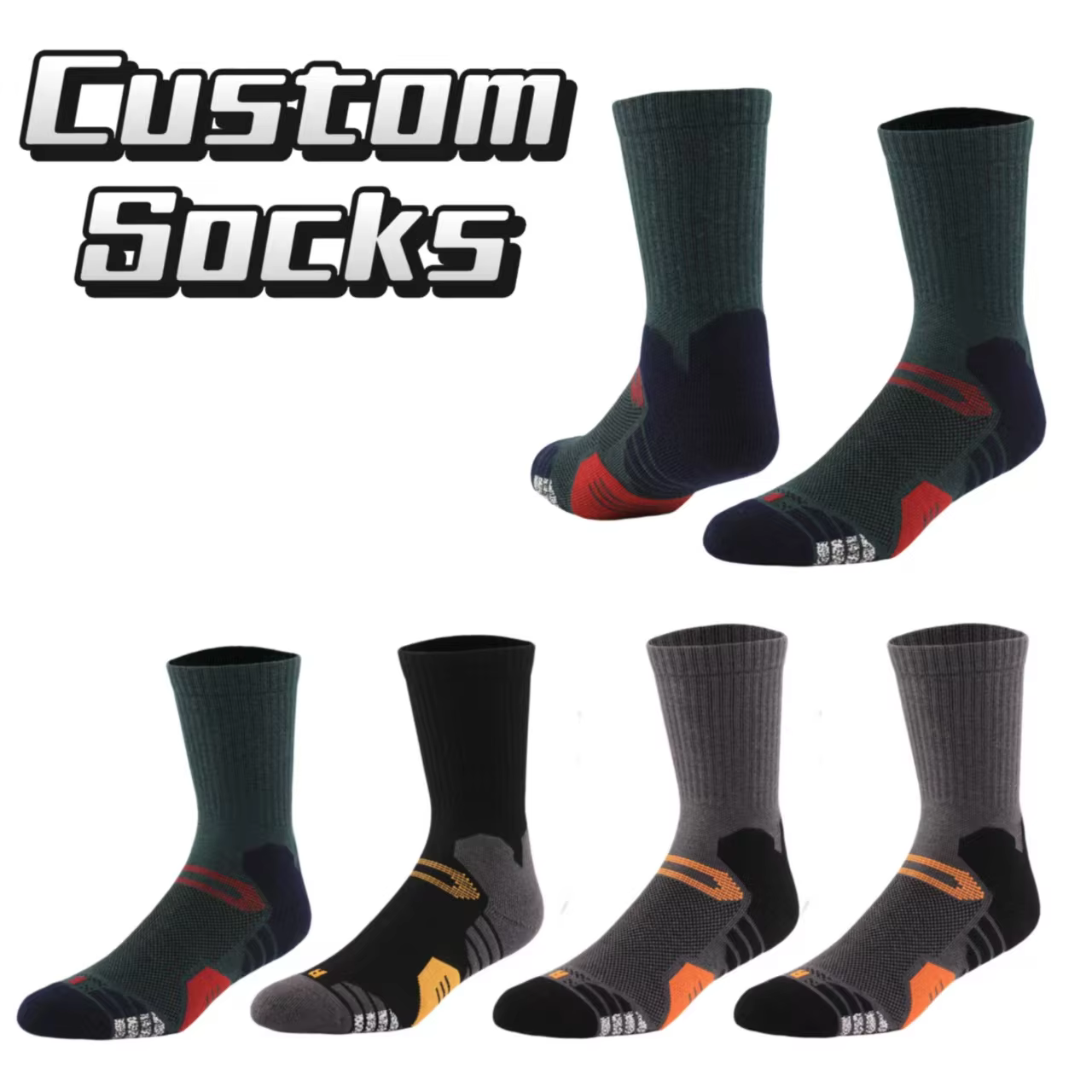 High Quality Custom Winter Thermal Outdoor Hiking Skiing Thickened Merino Wool Socks