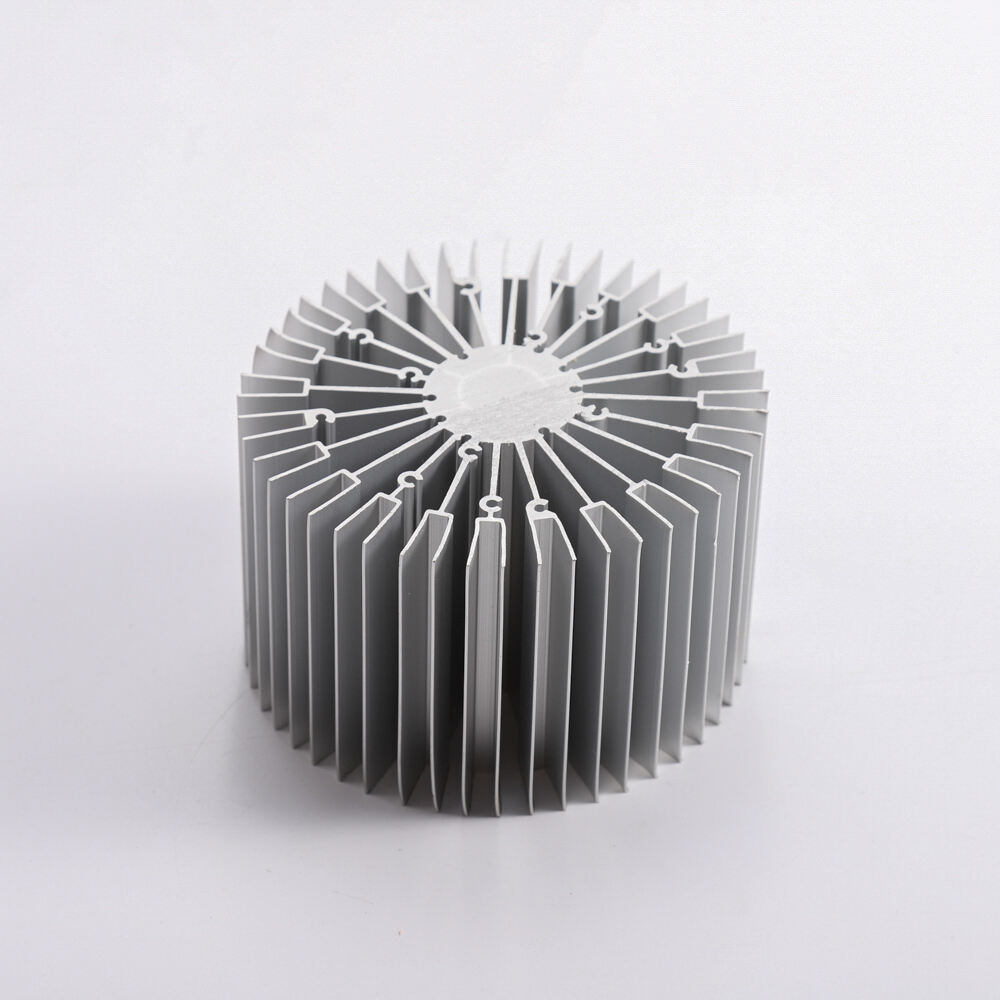 Pabrika Custom Mataas na Kapangyarihan ng Led 100w 150w Round Oval Curved Extruded Heatsink Heat Sink Profile Aluminum Extrusion