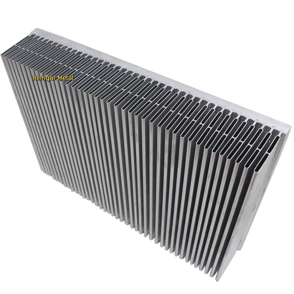 Customized Aluminum Extrusion Air Cooled IGBT Inverter Aluminum Bonded Fin Heatsinks