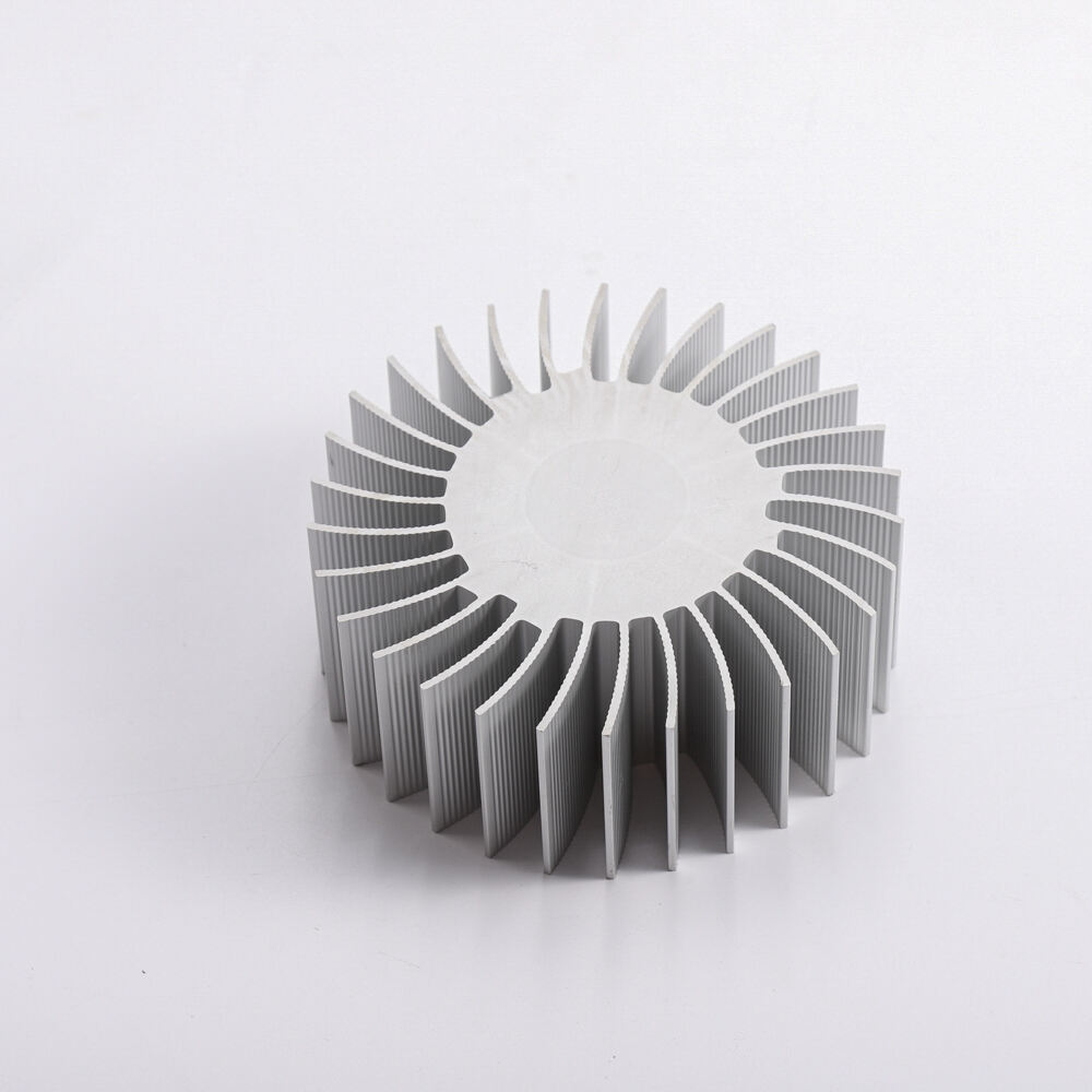 Factory Custom High Power Led 100w 150w Round Oval Curved Extruded Heatsink Heat Sink Profile Aluminum Extrusion