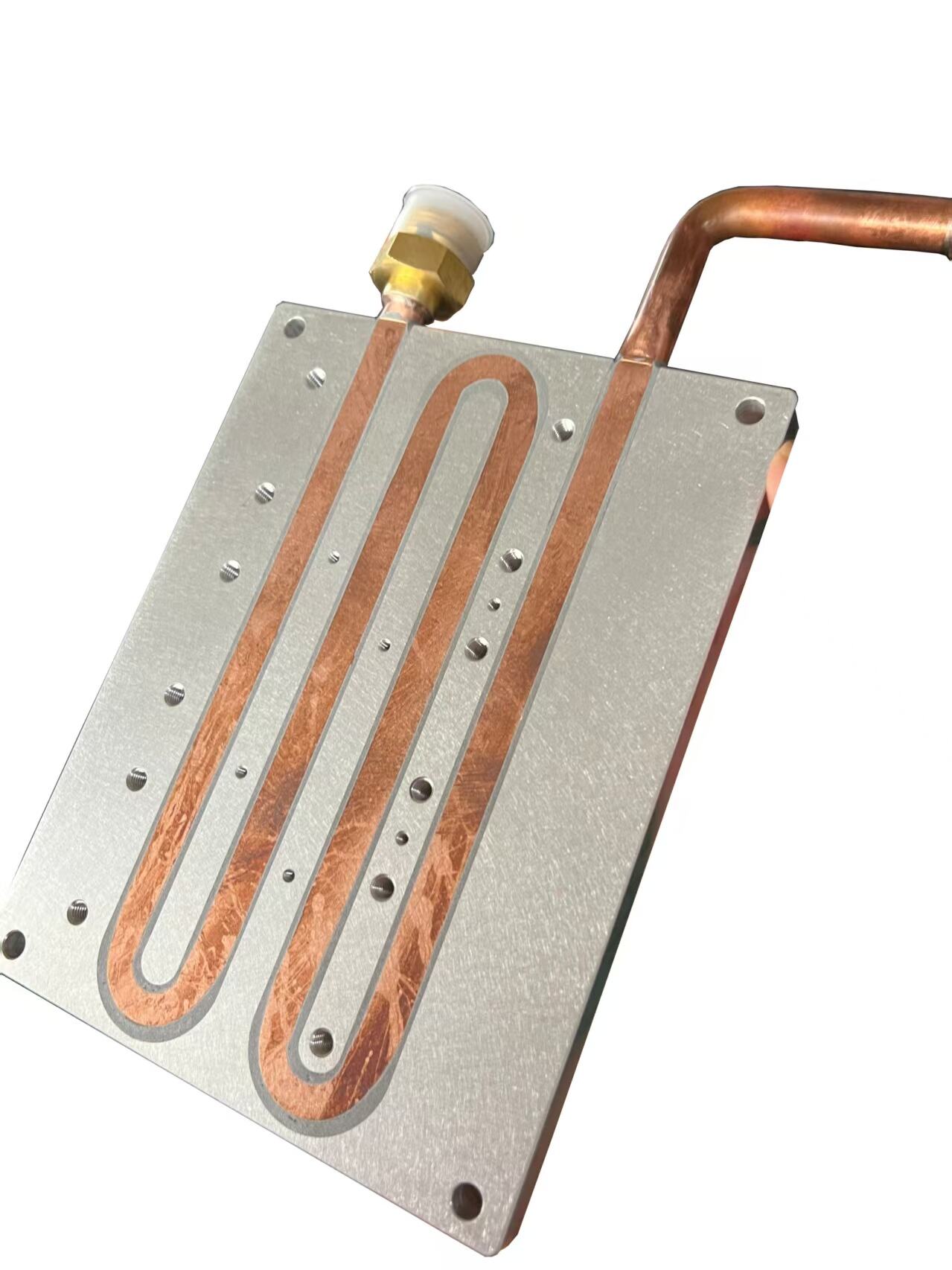 Custom Aluminum Heatsink Profile Extruded LED Heat Sink with Copper Heat Pipe