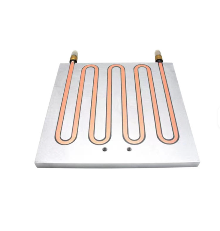 Copper Tubes Cold Plate Water Cooling Heatsink Aluminum Battery Pack Water Cooling Plate