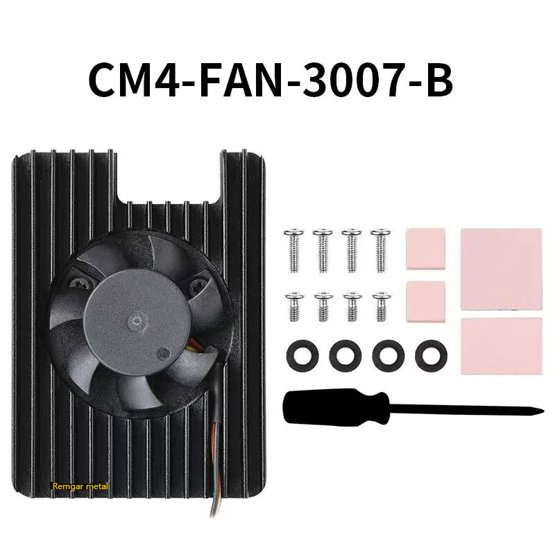 Aluminum Extrusion Profile Standard Extruded Heat Sink Raspberry Pi CM4 Heatsink With Fan manufacture