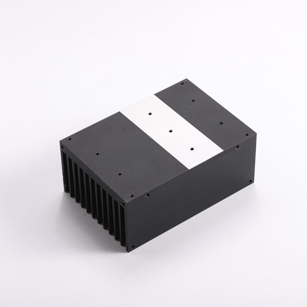 Svart anodert SK121 112(B)X67.5(H)X150(L) automatiseringsprofil av ekstrudert aluminium varmeavleder
