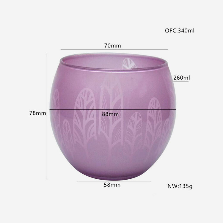 7.91oz Round Glass Jars for Scented Candles Making supplier