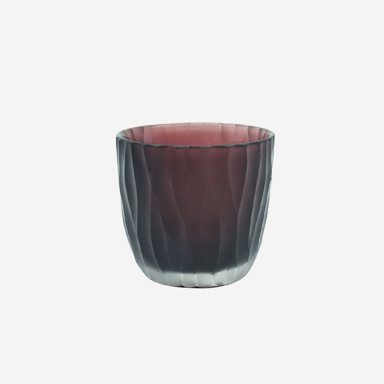 Harderson 6oz Hand-made Glass Candle Holder for Scented Candles