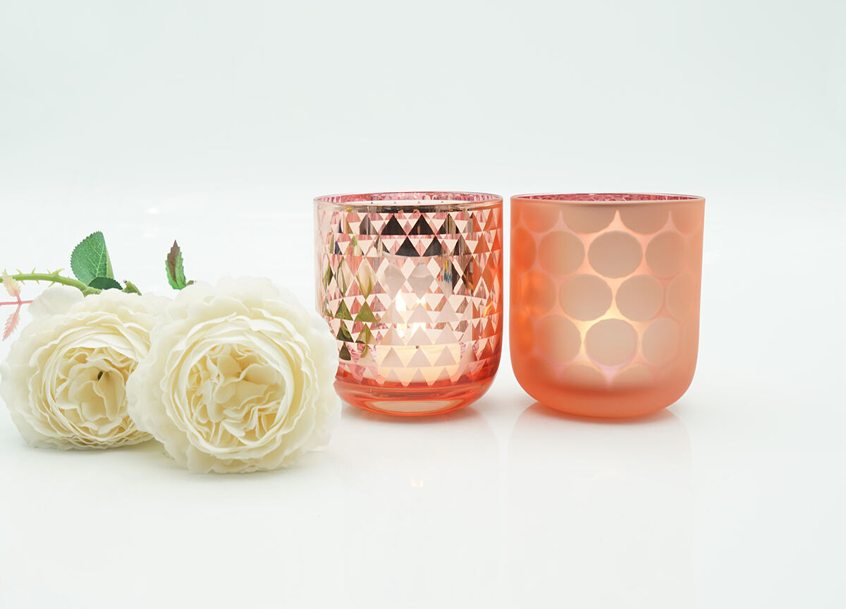 Harderson 8.5oz Rose Gold Candle Jar with Zamak Metal Lid details