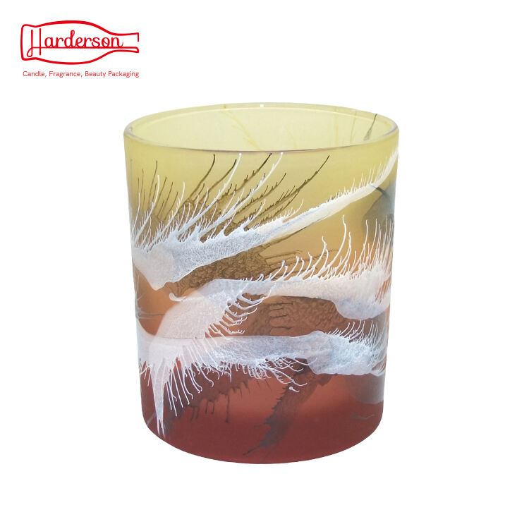 Harderson 4.85oz Glass Jars for Scented Candles Making