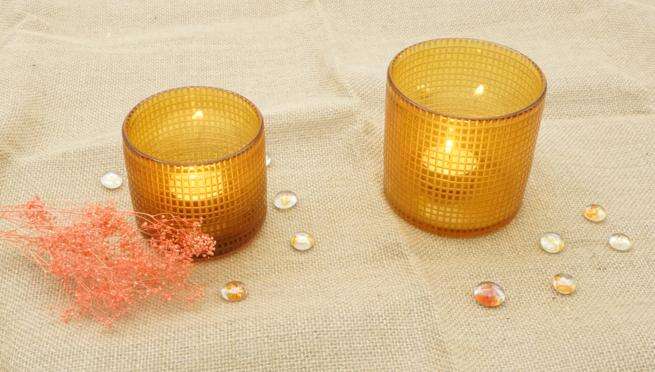 Harderson 8oz Round Glass Jars for Scented Candles Making manufacture