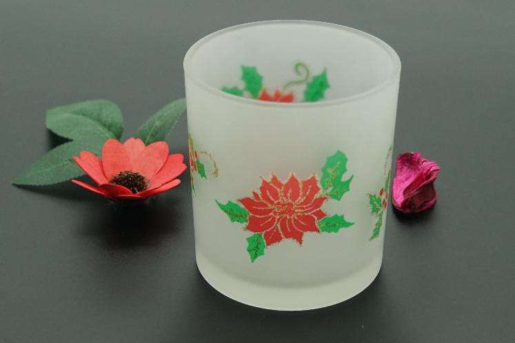 High-end 8oz 9oz Glass Candle Jars With frosted finished supplier