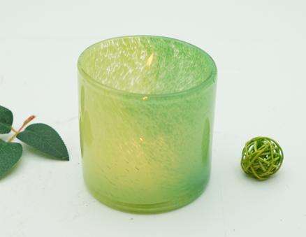 14oz Handmade Green Luxury Glass Candle Jars  manufacture