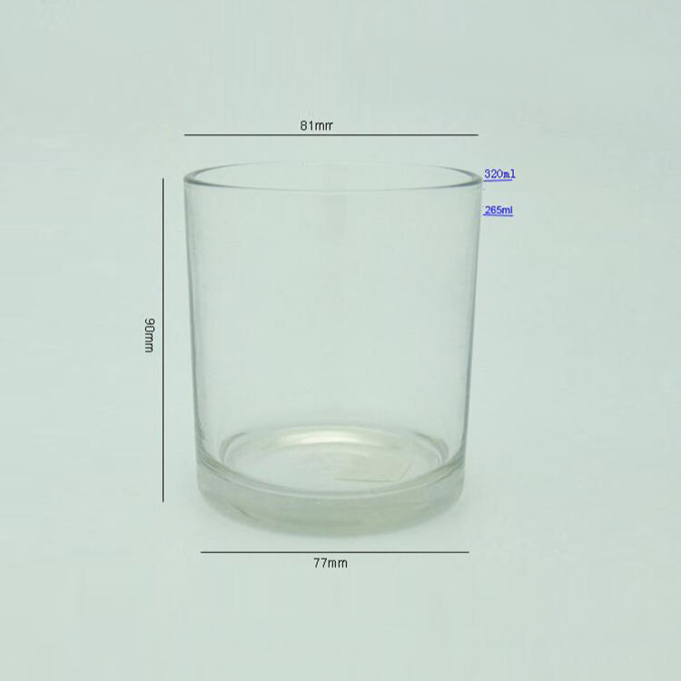 9oz Gradient Color with Mercury Inside Glass Candle Jar details