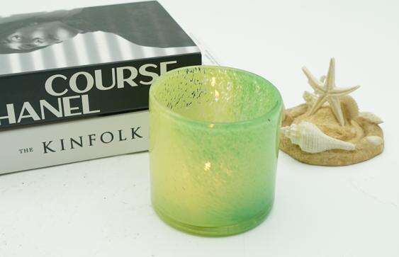 14oz Handmade Green Luxury Glass Candle Jars  manufacture