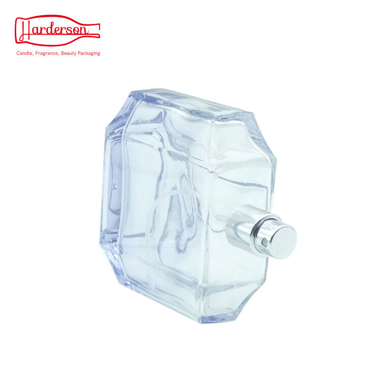 3.5oz 100ml Square Glass Perfume Bottle With Pump Spray